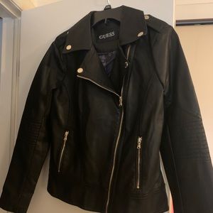 GUESS leather jacket.